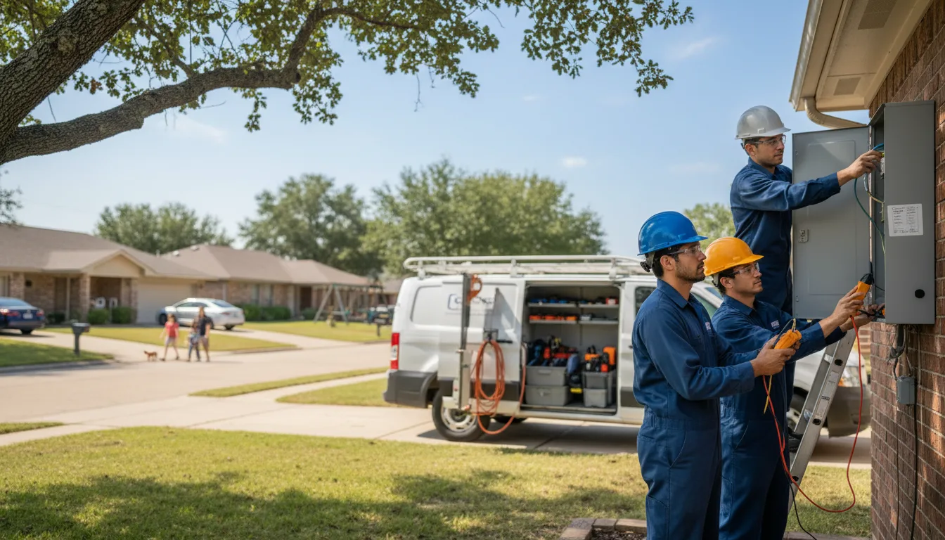 Certified electrician providing emergency electrical services in Fairbank, IA
